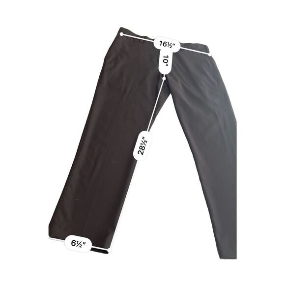 JF J. FERRAR Black Fit Dress Pants size 32x32 - Picture 6 of 8